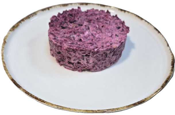 картинка Свекольный салат с черносливом, грецким орехом и чесноком от магазина Одежда+